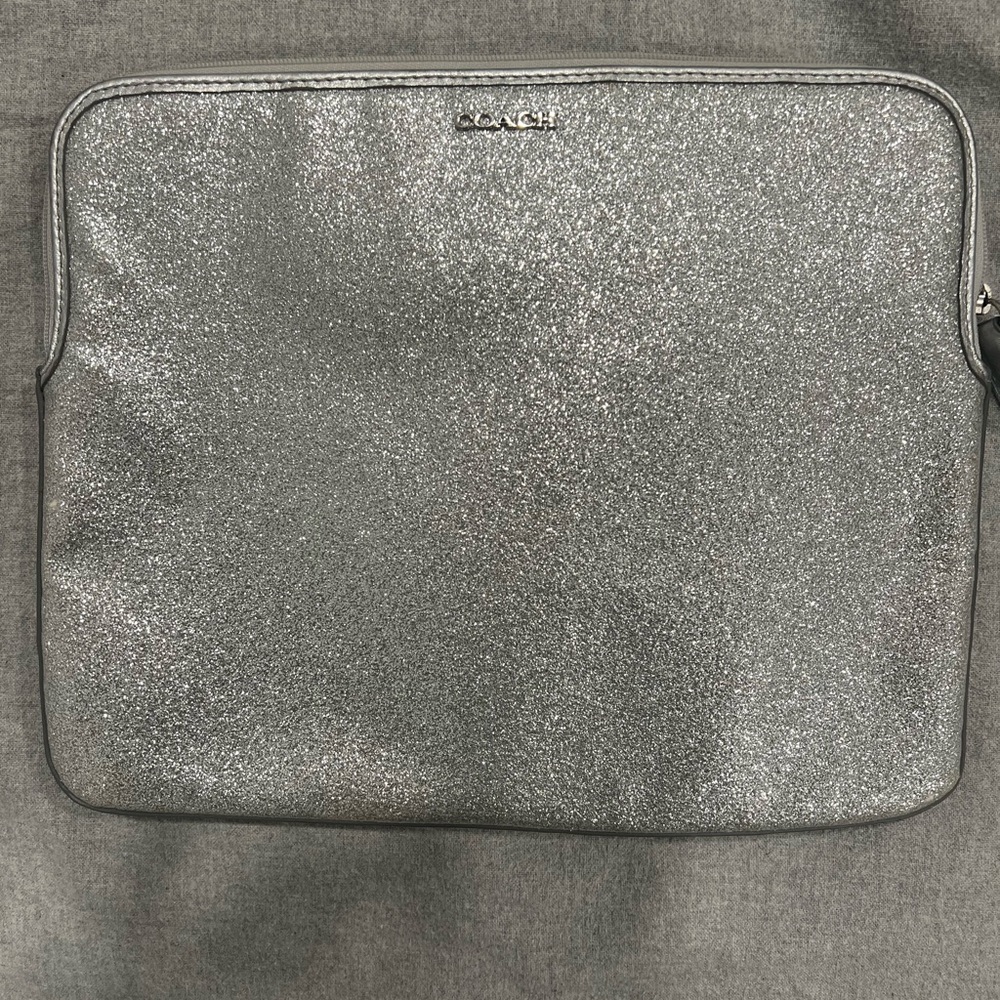 Coach Silver Tablet Case Sleeve